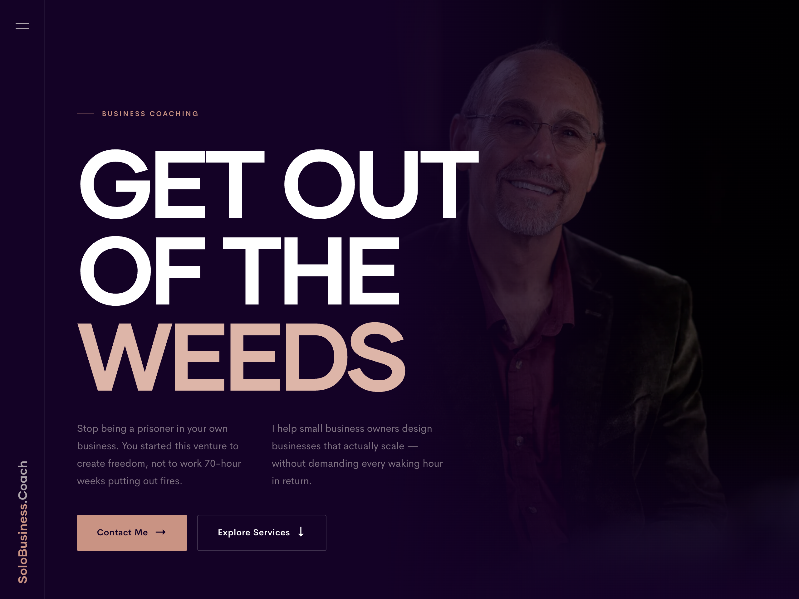 The SoloBusiness Coach website redesign by Deep River Digital